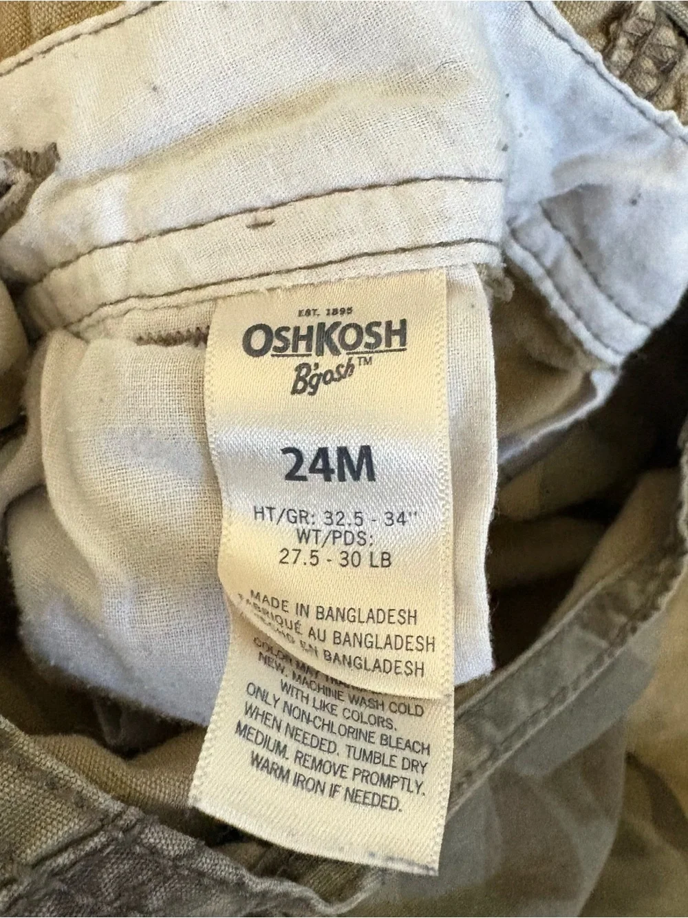 Vintage OshKosh B'gosh Kids Camouflage Overalls - Green & Tan ✨🪖